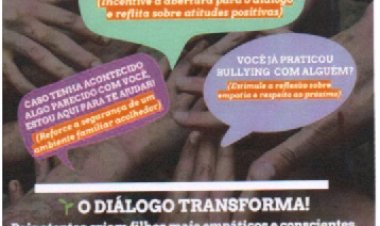 SESI Candeias dá exemplo com campanha contra o bullying nas ruas da cidade